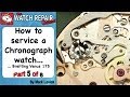 How to service a Chronograph watch. Part 5 of 6. Breitling. Venus 175. Watch repair tutorials