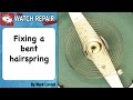 How to repair a bent hairspring watch repair tutorials